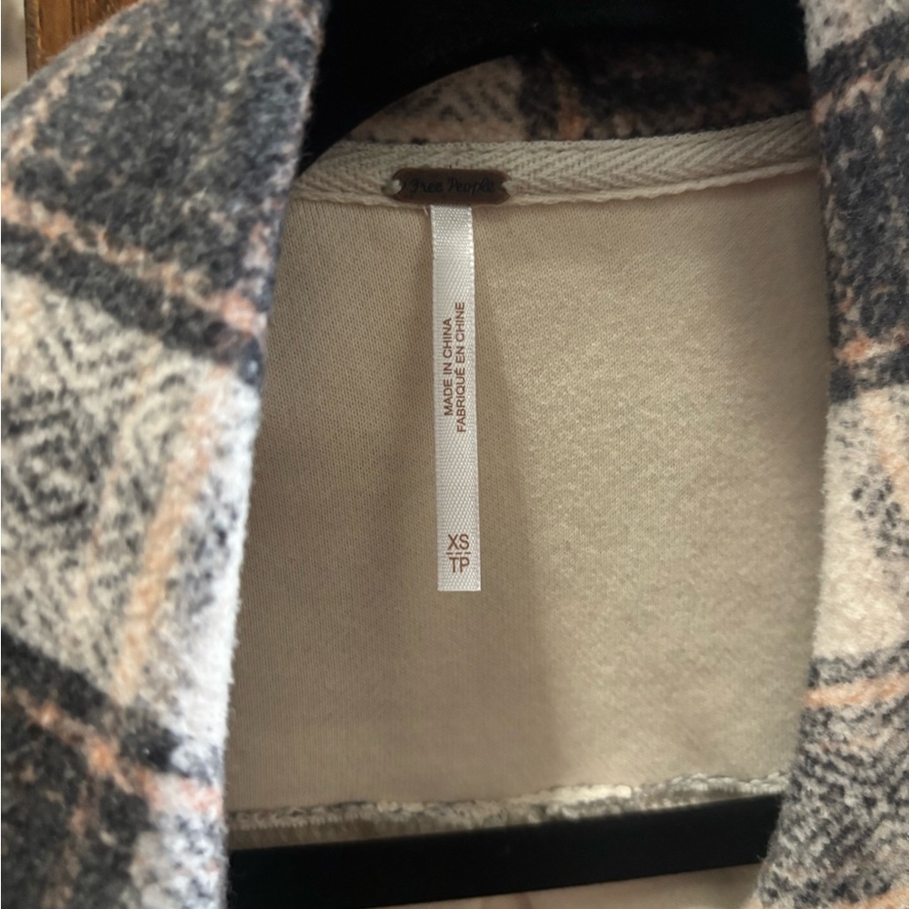 Free people cropped plaid James jacket - Picture 3 of 3